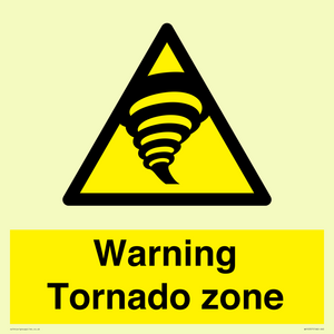 Warning Tornado zone